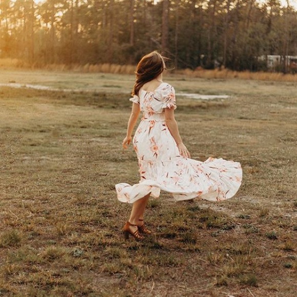Blue Floral maxi SOLD - Picture 6 of 14